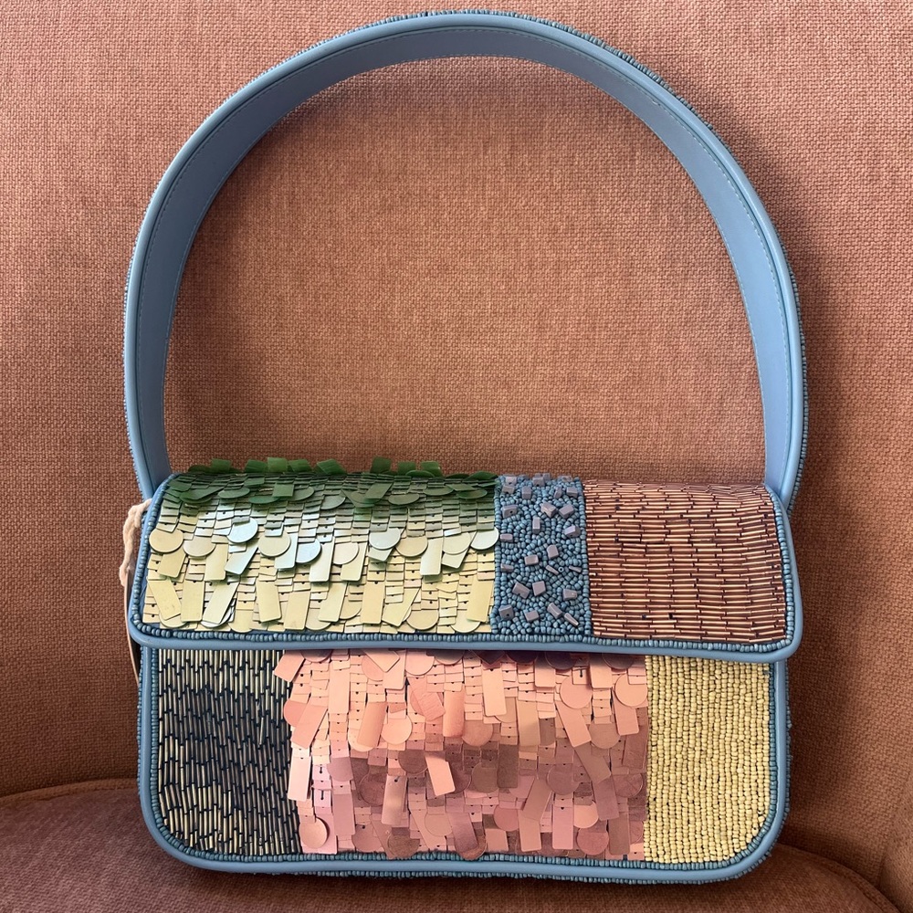 Staud Tommy Bag Patchwork Sherbert